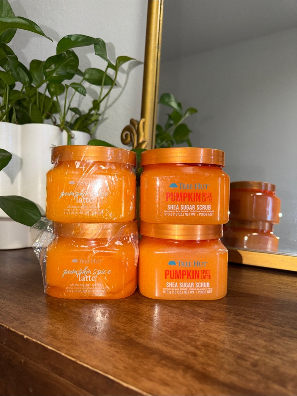 Tree Hut Pumpkin Spice Latte Shea Sugar Scrub bundle of 4